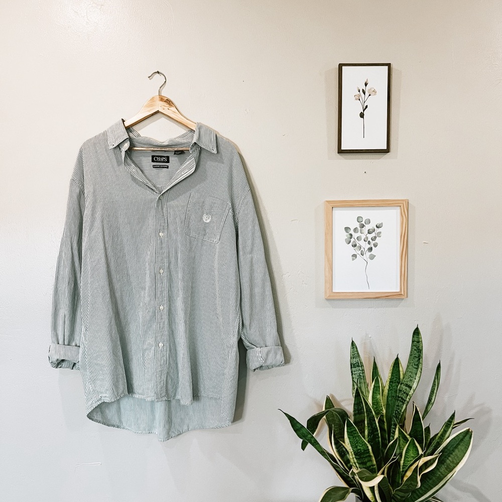 100% Cotton Chap’s Striped Button-Up - image 1